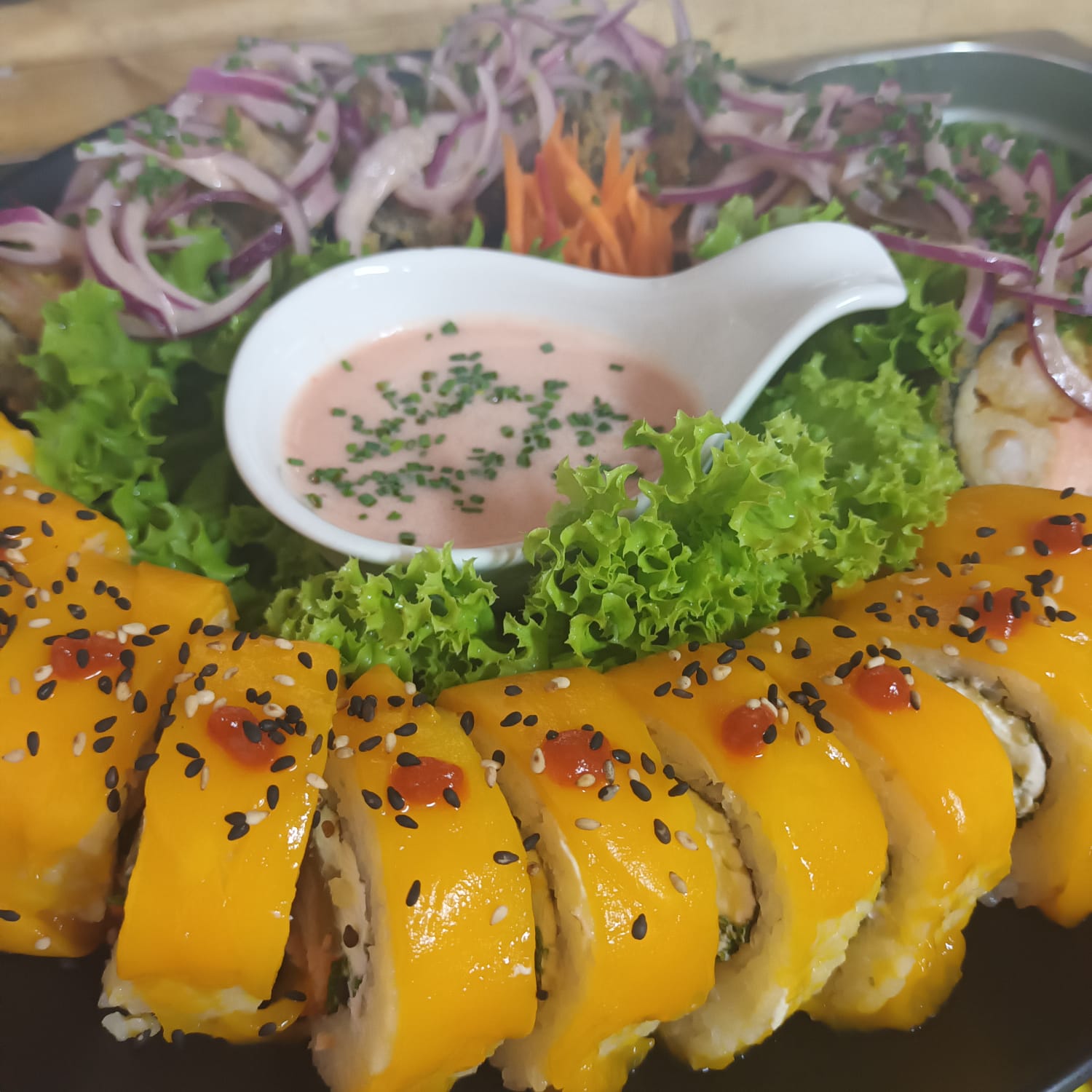 Rolls Tempura Salsa Agridulce 2